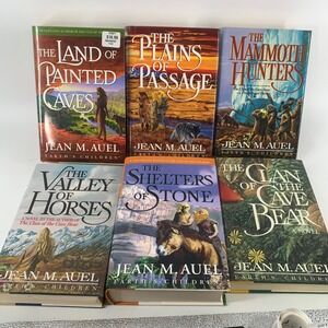 Jean M Auel Earths Children 6 Book Set Clan of the Cave Bear Series 1st Edition